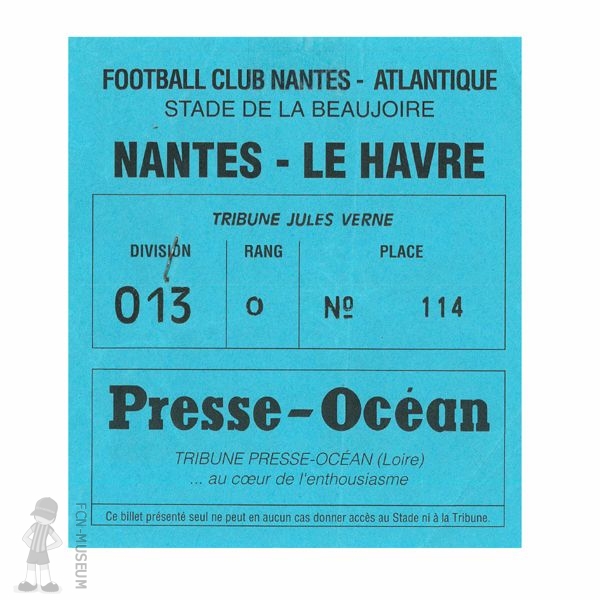 1993-94 37ème j Nantes Le Havre