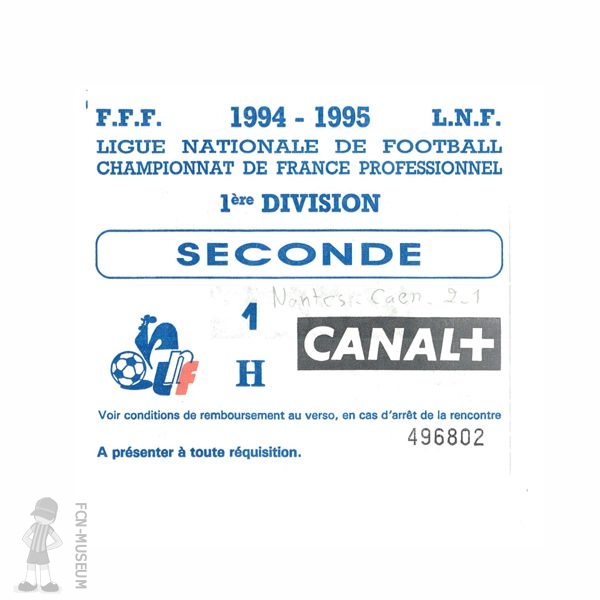1994-95 03ème j Nantes Caen