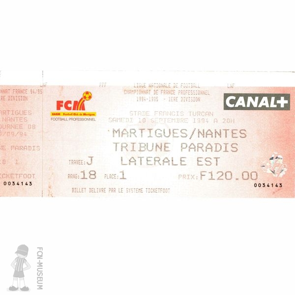 1994-95 08ème j Martigues Nantes