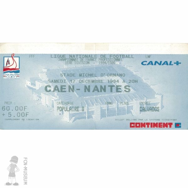 1994-95 21ème j Caen Nantes