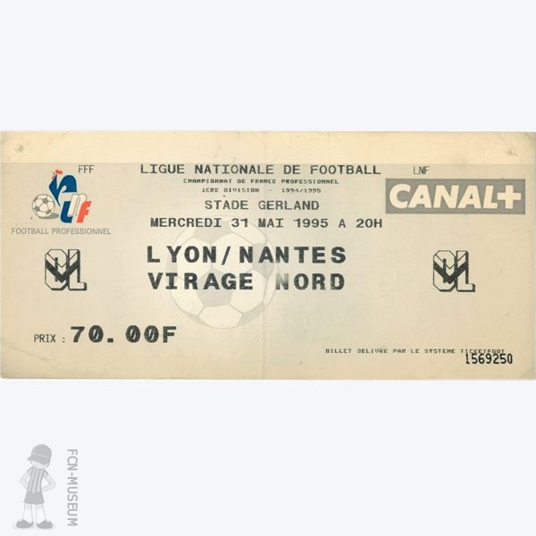 1994-95 38ème j Lyon Nantes