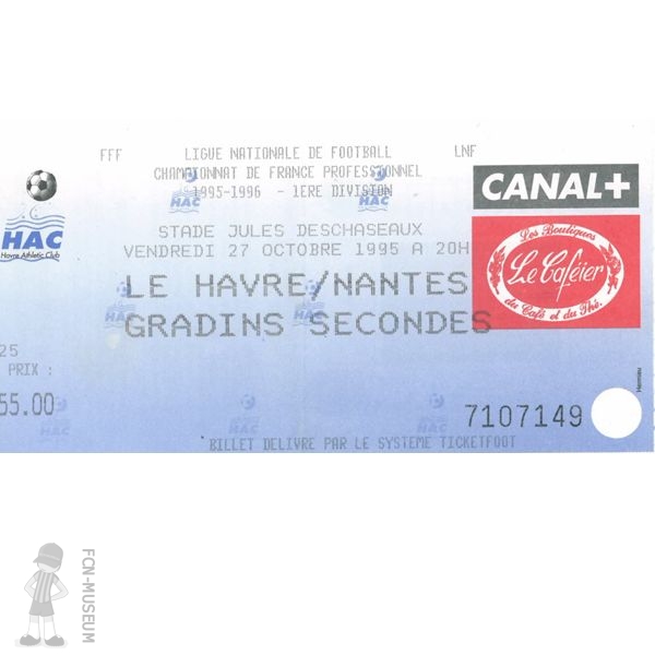 1995-96 15ème j Le Havre Nantes