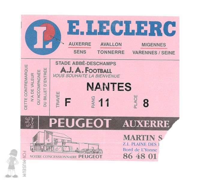 1995-96 38ème j Auxerre Nantes