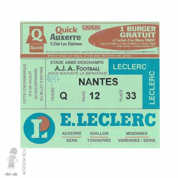 1996-97 08ème j Auxerre Nantes