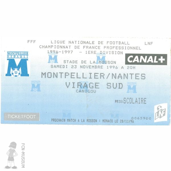 1996-97 19ème j Montpellier Nantes