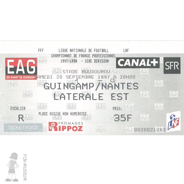 1997-98 08ème j Guingamp Nantes