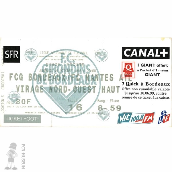 1998-99 09ème j Bordeaux Nantes