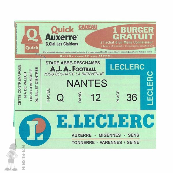 1998-99 12ème j Auxerre Nantes