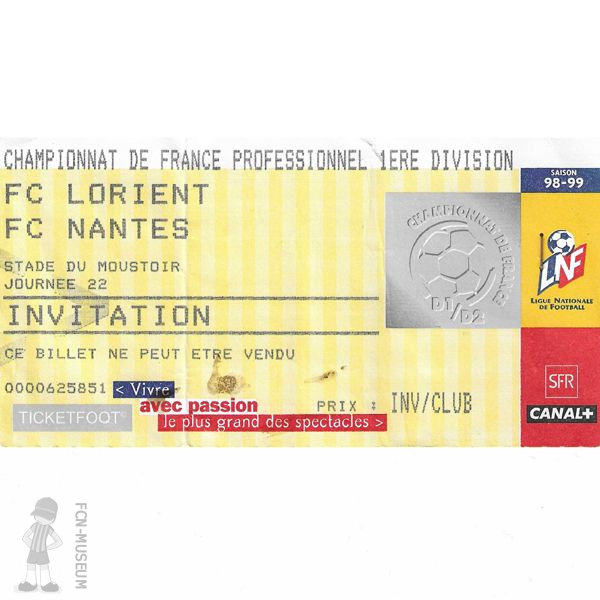1998-99 22ème j Lorient Nantes