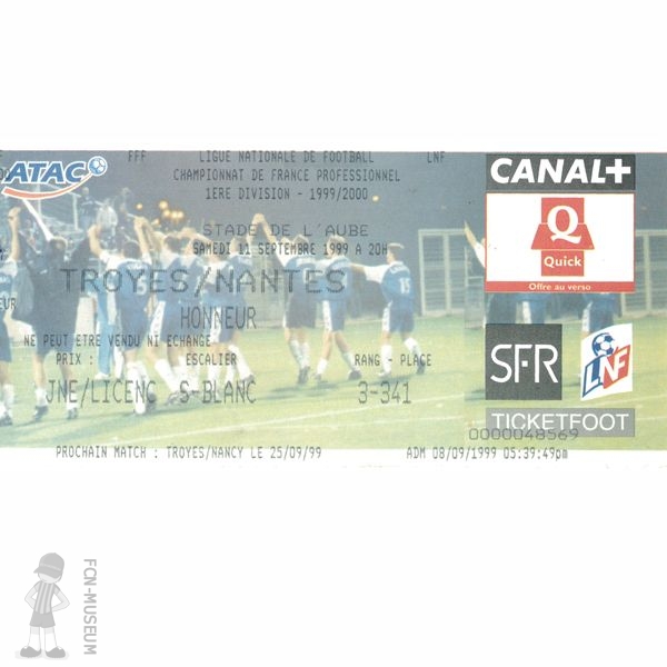 1999-00 06ème j Troyes Nantes