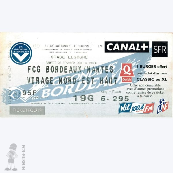 1999-00 27ème j Bordeaux Nantes