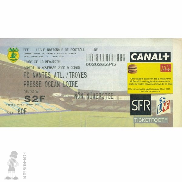 2000-01 16ème j Nantes Troyes