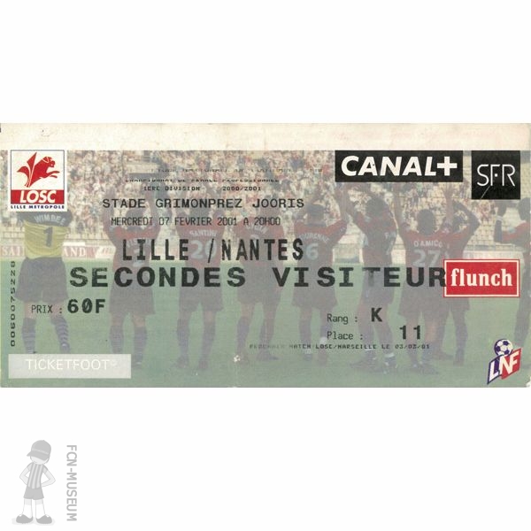 2000-01 26ème j Lille Nantes