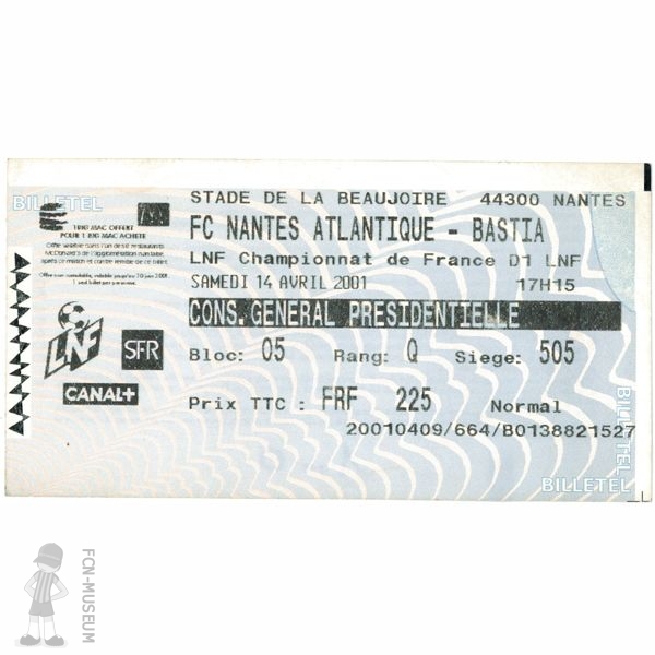 2000-01 31ème j Nantes Bastia