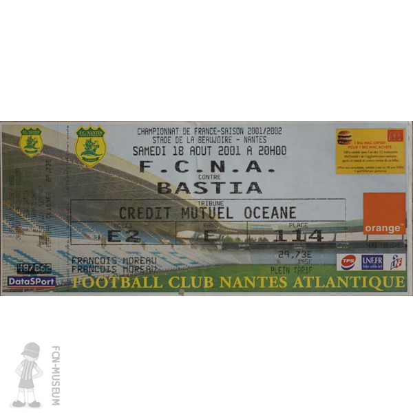2001-02 04ème j Nantes Bastia