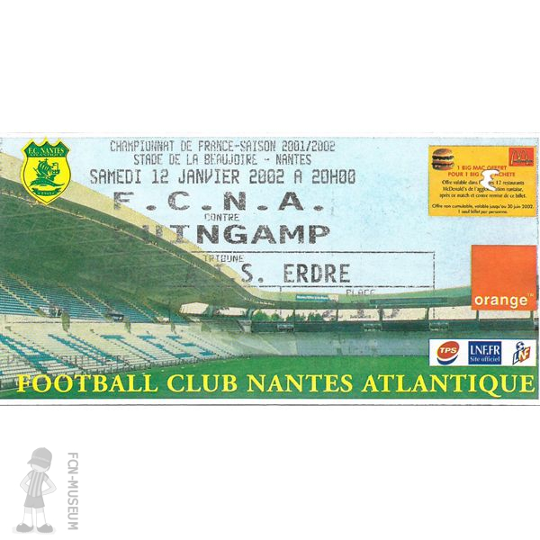 2001-02 21ème j Nantes Guingamp
