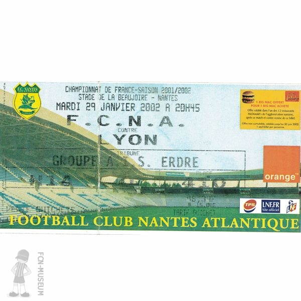 2001-02 23ème j Nantes Lyon