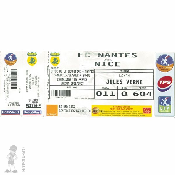 2002-03 11ème j Nantes Nice
