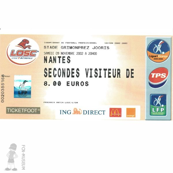2002-03 14ème j Lille Nantes