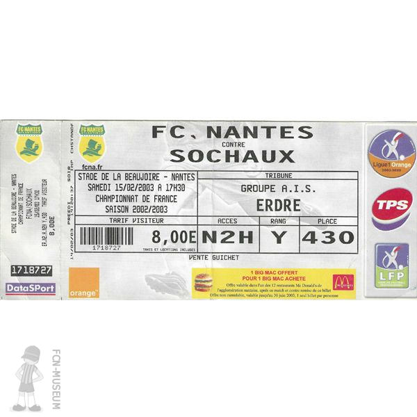 2002-03 21ème j Nantes Sochaux