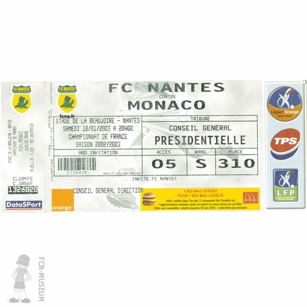 2002-03 24ème j Nantes Monaco