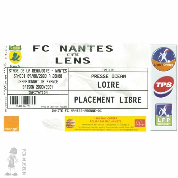 2003-04 02ème j Nantes Lens