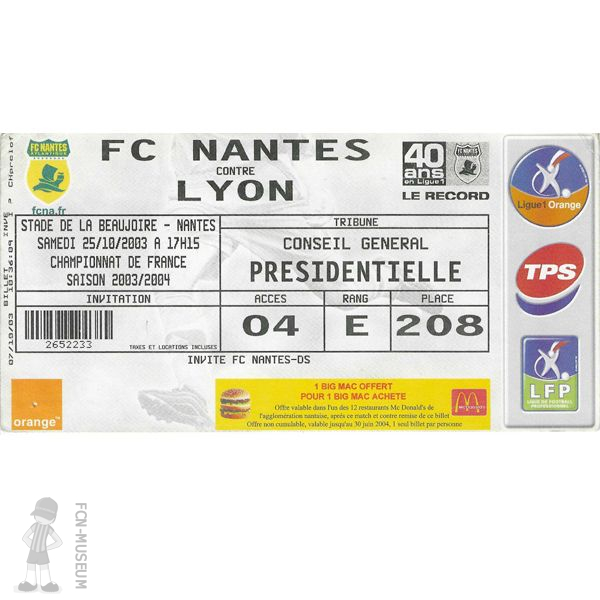 2003-04 11ème j Nantes Lyon