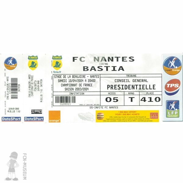 2003-04 32ème j Nantes Bastia