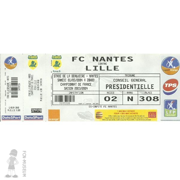 2003-04 34ème j Nantes Lille