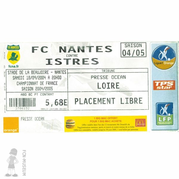 2004-05 06ème j Nantes Istres