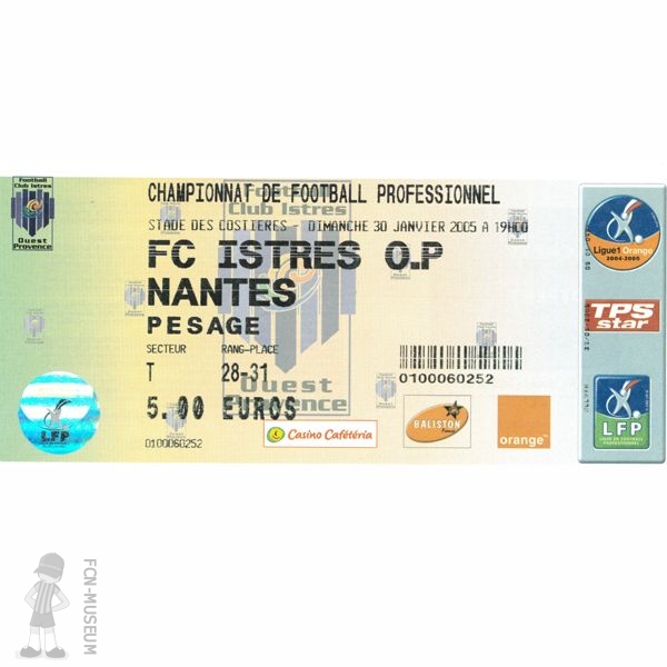 2004-05 24ème j Istres Nantes