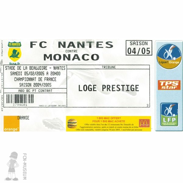 2004-05 25ème j Nantes Monaco
