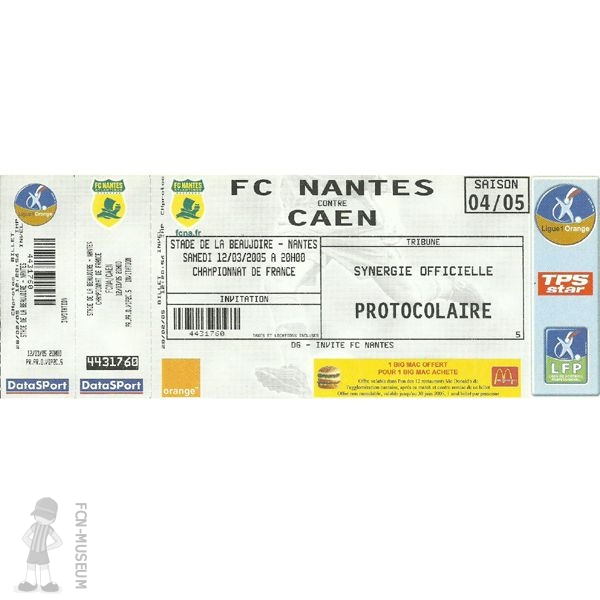 2004-05 29ème j Nantes Caen
