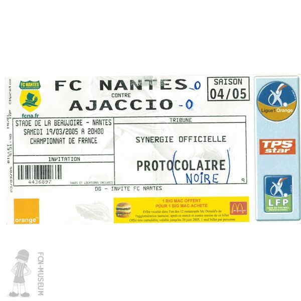 2004-05 30ème j Nantes Ajaccio