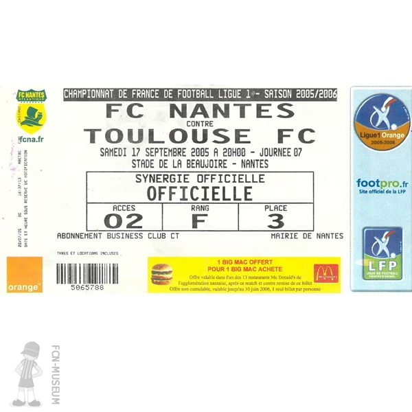 2005-06 07ème j Nantes Toulouse