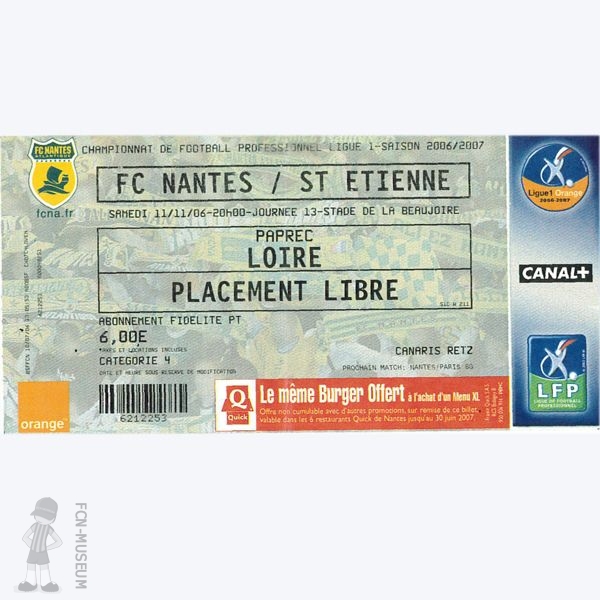 2006-07 13ème j Nantes St Etienne