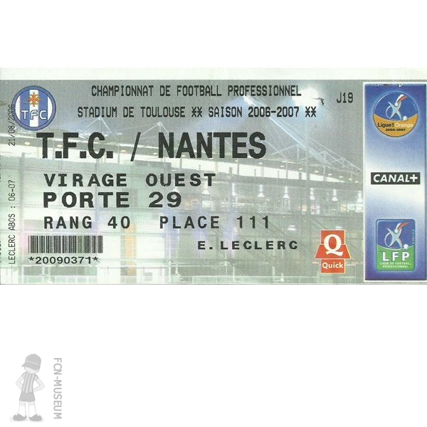 2006-07 19ème j Toulouse Nantes