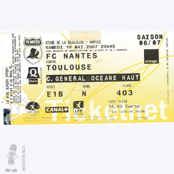 2006-07 37ème j Nantes Toulouse