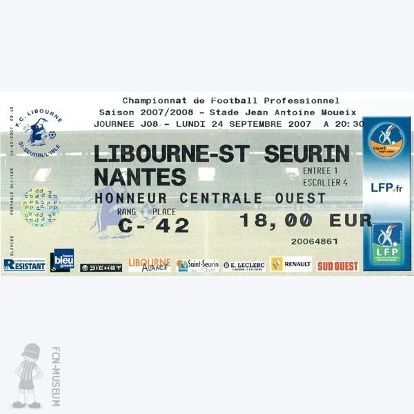 2007-08 08ème j Libourne St Seurin Nantes