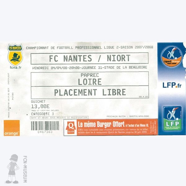 2007-08 31ème j Nantes Niort