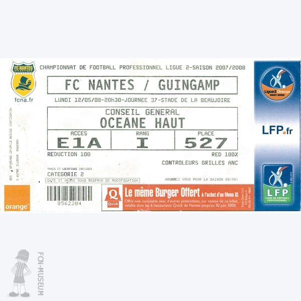 2007-08 37ème j Nantes Guingamp