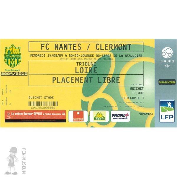 2009-10 02ème j Nantes Clermont