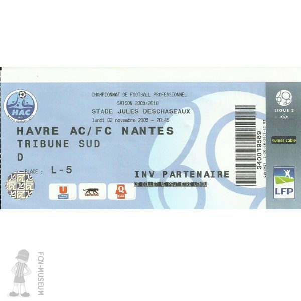 2009-10 13ème j Le Havre Nantes
