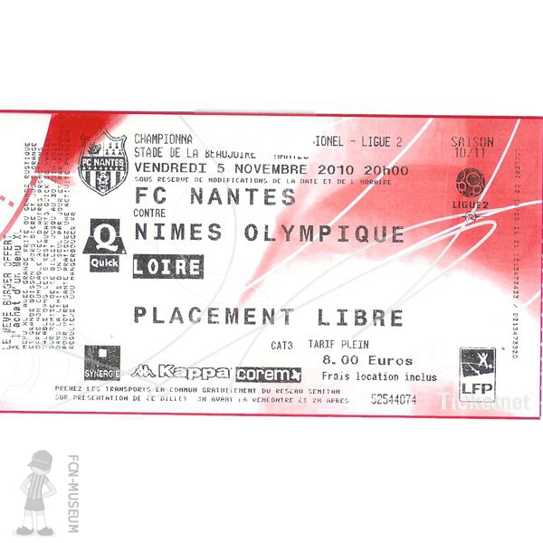 2010-11 14ème j Nantes Nîmes
