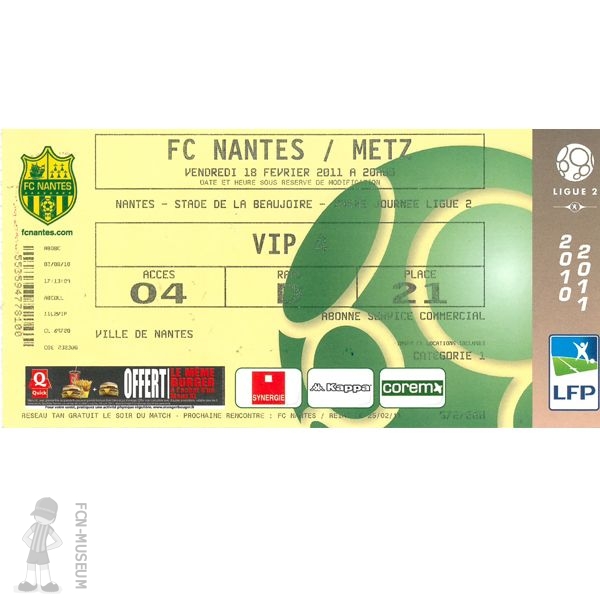 2010-11 24ème j Nantes Metz