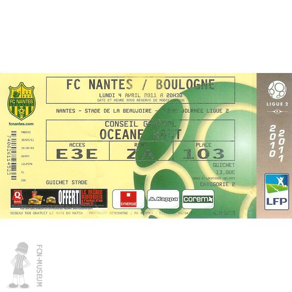 2010-11 29ème j Nantes Boulogne