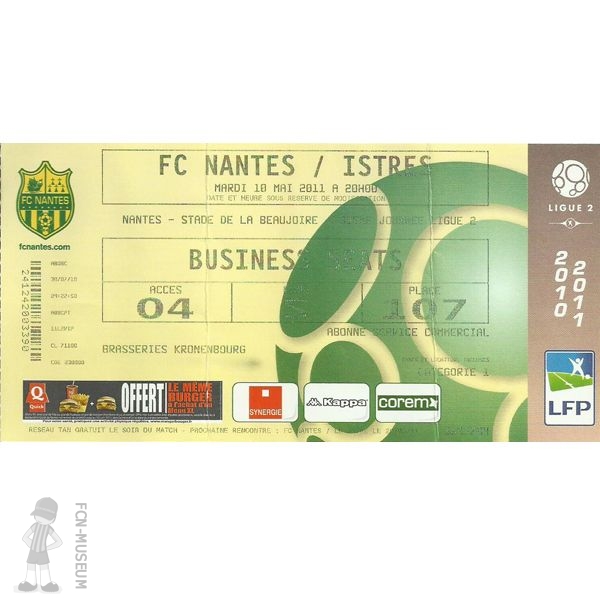 2010-11 35ème j Nantes Istres