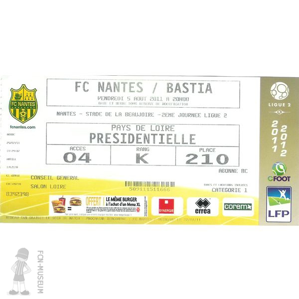 2011-12 02ème j Nantes Bastia
