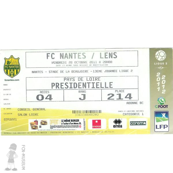 2011-12 13ème j Nantes Lens