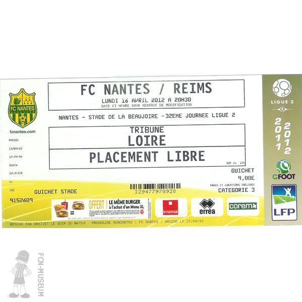 2011-12 32ème j Nantes Reims
